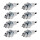8 Spark Plugs with flat seal seat NGK aftermarket expertise for HONDA and others
