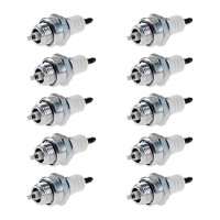 10 Spark Plugs with flat seal seat NGK IAM expertise for...