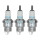 3 Spark Plugs with cone seal seat NGK aftermarket expertise for various vehicles