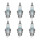6 Spark Plugs with cone seal seat NGK aftermarket expertise for various vehicles