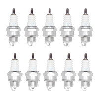 10 Spark Plugs with flat seal seat NGK suitable for...