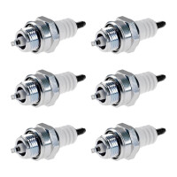 6 Zündkerzen mit Flachdichtsitz NGK...