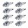 8 Spark Plugs with flat seal seat NGK aftermarket expertise for HONDA and others