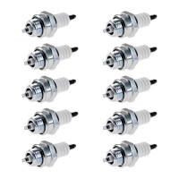 10 Spark Plugs with flat seal seat NGK IAM expertise for...