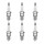 6 Spark Plugs fixed SAE connection NGK suitable for VOLVO 740 and others