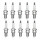 10 Spark Plugs fixed SAE connection NGK suitable for VOLVO 740 and others