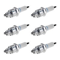 6 Spark Plugs with flat seal seat NGK IAM expertise for...