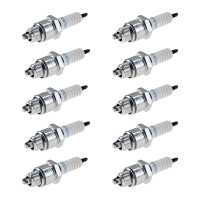 10 Spark Plugs with flat seal seat NGK IAM expertise for...