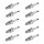 10 Spark Plugs fixed SAE connection NGK suitable for DAIHATSU and others