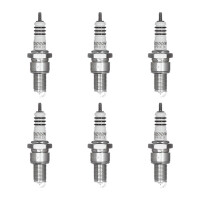 6 Spark Plugs with flat seat NGK Iridium IX for...