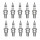10 Spark Plugs with flat seat NGK Iridium IX for MERCEDES-BENZ S-CLASS