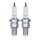 2 Spark Plugs with flat seal seat NGK aftermarket expertise for e.g. OPEL VECTRA