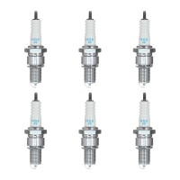 6 Zündkerzen mit Flachdichtsitz NGK...