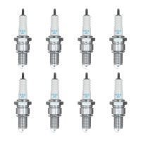 8 Spark Plugs with flat seal seat NGK aftermarket...