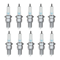 10 Spark Plugs with flat seal seat NGK IAM expertise for...