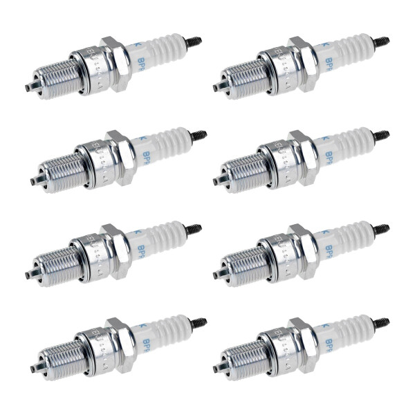 8 Spark Plugs with flat seal seat NGK IAM expertise for AUDI 100 and others