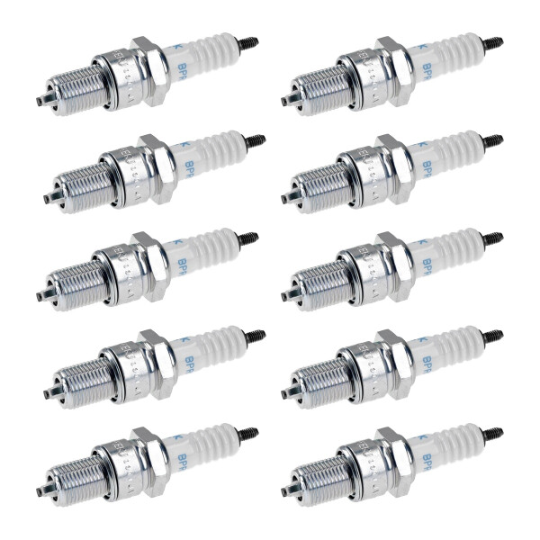 10 Spark Plugs with flat seal seat NGK IAM expertise for AUDI 100 and others