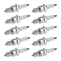 10 Spark Plugs with flat seal seat NGK IAM expertise for...
