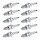 10 Spark Plugs with flat seal seat NGK IAM expertise for AUDI 100 and others