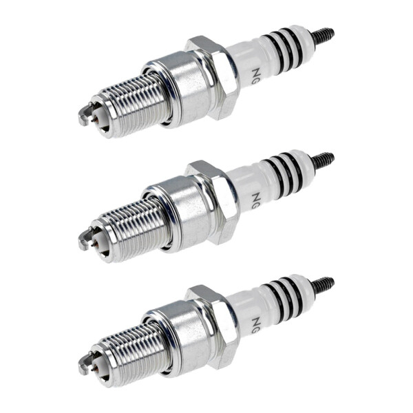 3 Zündkerzen mit Flachdichtsitz NGK Iridium IX passend für u.a. BMW 3er