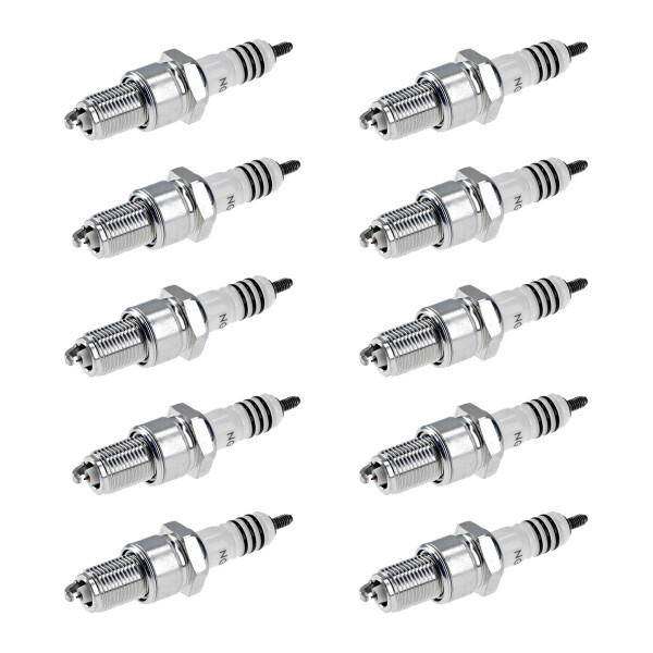 10 Spark Plugs with flat seat NGK Iridium IX suitable for BMW 3 Series
