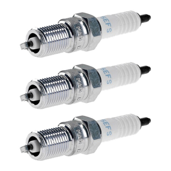 3 Spark Plugs with cone seal seat NGK suitable for VOLVO PENTA and others