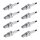 8 Spark Plugs fixed SAE connection NGK IAM-Expertise for e.g. CHEVROLET MATIZ