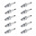 10 Spark Plugs fixed SAE connection NGK IAM-Expertise for e.g. CHEVROLET MATIZ