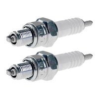 2 Spark Plugs with flat seal seat NGK aftermarket...