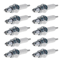 10 Spark Plugs with flat seal seat NGK IAM expertise for...