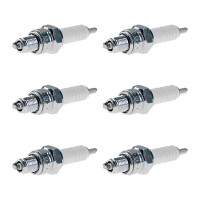 6 Spark Plugs with flat seal seat NGK aftermarket...