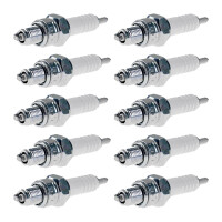 10 Spark Plugs with flat seal seat NGK aftermarket...