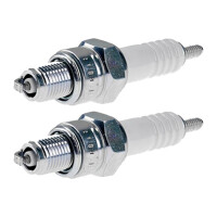 2 Spark Plugs with flat seal seat NGK IAM expertise for...