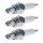 3 Spark Plugs with flat seal seat NGK IAM expertise for KAWASAKI and others