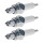 3 Spark Plugs with flat seal seat NGK IAM expertise for YAMAHA and others