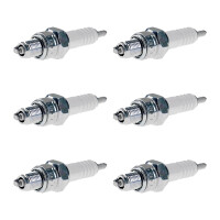 6 Spark Plugs with flat seal seat NGK IAM expertise for...