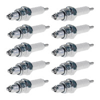 10 Spark Plugs with flat seal seat NGK IAM expertise for...