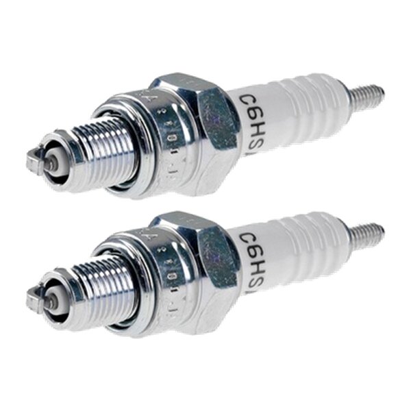 2 Spark Plugs with flat seal seat NGK IAM expertise for YAMAHA and others