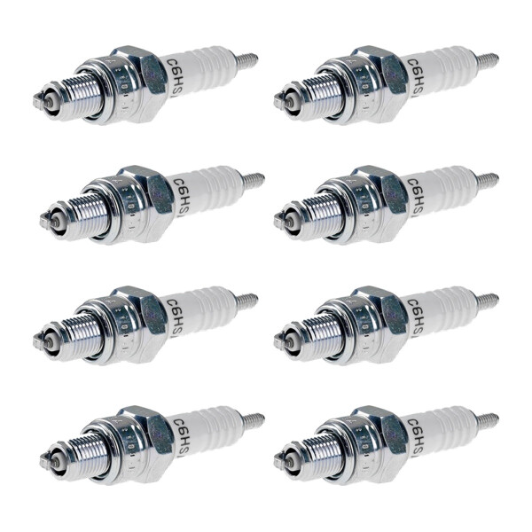 8 Spark Plugs with flat seal seat NGK IAM expertise for YAMAHA and others