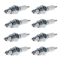 8 Spark Plugs with flat seal seat NGK IAM expertise for...