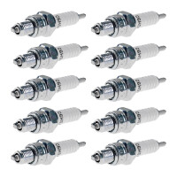 10 Spark Plugs with flat seal seat NGK IAM expertise for...