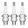 3 Spark Plugs fixed SAE connection NGK IAM expertise for various vehicles