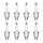 8 Spark Plugs fixed SAE connection NGK IAM expertise for various vehicles