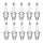 10 Spark Plugs fixed SAE connection NGK IAM expertise for various vehicles