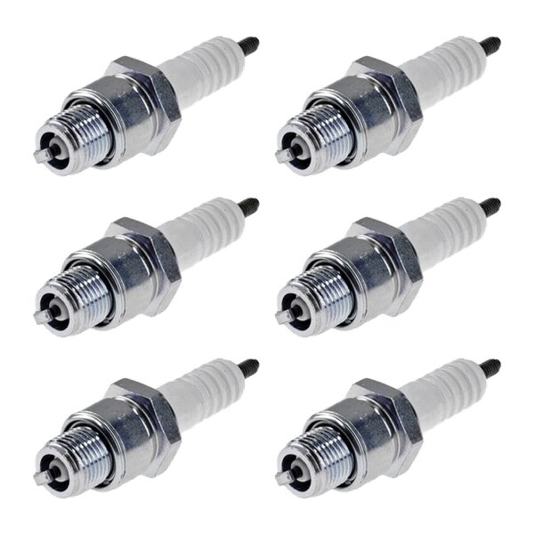 6 Spark Plugs with flat seal seat NGK for MERCURY MARINE and others
