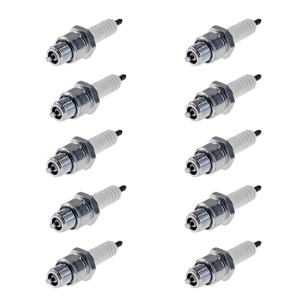 10 Spark Plugs with flat seal seat NGK for MERCURY MARINE and others