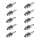 10 Spark Plugs with flat seal seat NGK for MERCURY MARINE and others