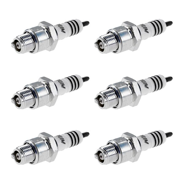 6 Spark Plugs with flat seat NGK Iridium IX for PORSCHE 356 and others