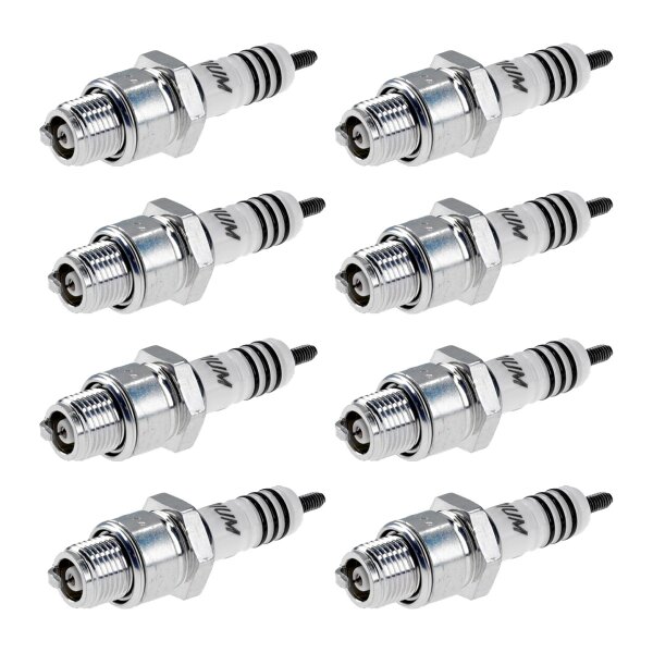 8 Spark Plugs with flat seat NGK Iridium IX for PORSCHE 356 and others