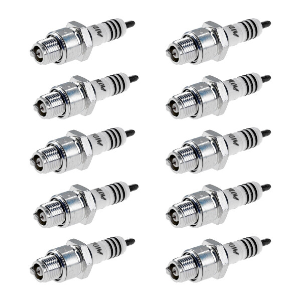 10 Spark Plugs with flat seat NGK Iridium IX for PORSCHE 356 and others
